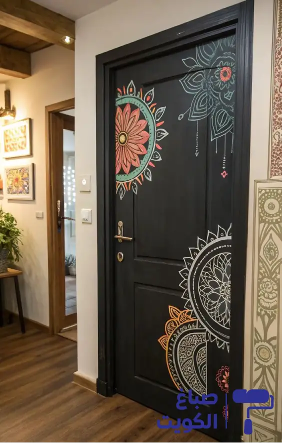 دهان باب خشب,بوية ابواب خشب,صبغ بيبان خشب,صبغ ناري للخشب,دهان باب خشب بنى محروق
