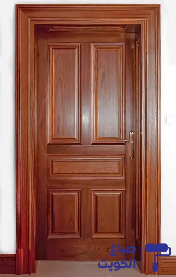 دهان باب خشب,بوية ابواب خشب,صبغ بيبان خشب,صبغ ناري للخشب,دهان باب خشب بنى محروق
